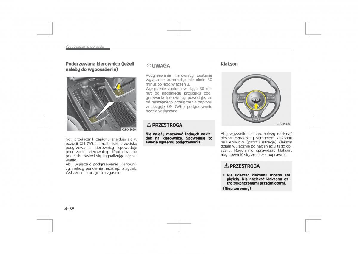 Kia Optima IV 4 instrukcja obslugi / page 158