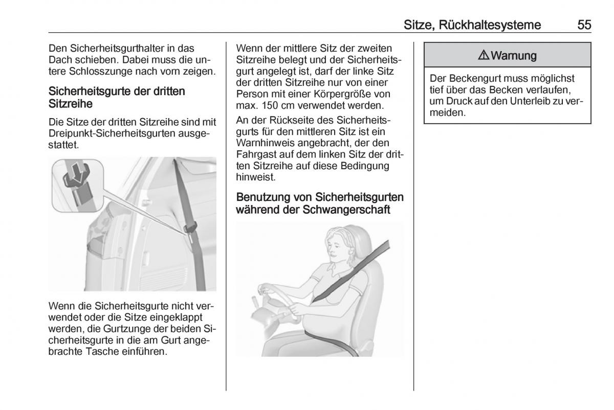 Opel Zafira C Tourer Handbuch / page 57