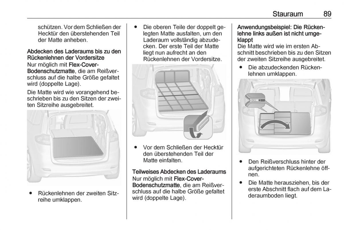 Opel Zafira C Tourer Handbuch / page 91