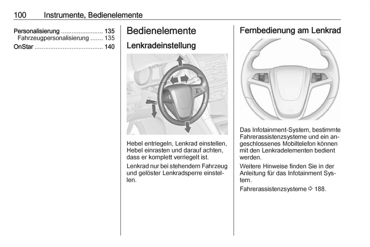 Opel Zafira C Tourer Handbuch / page 102