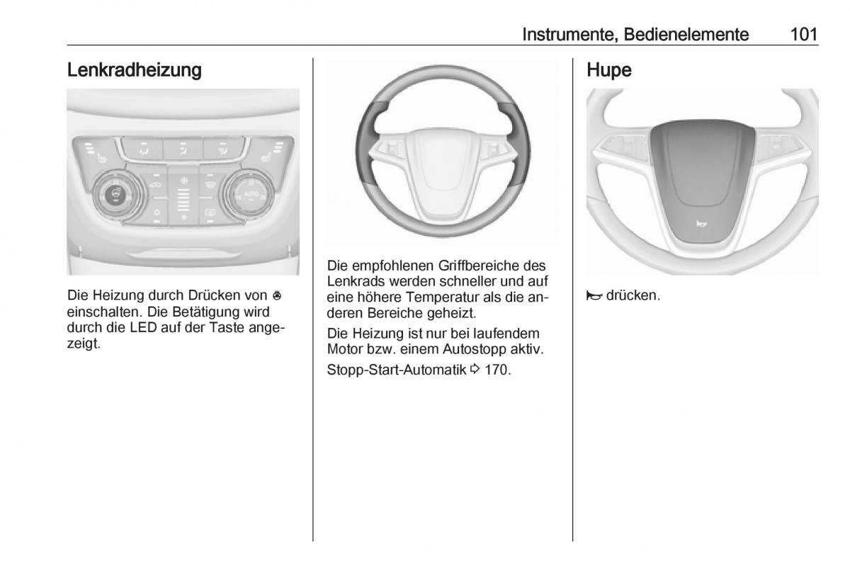 Opel Zafira C Tourer Handbuch / page 103