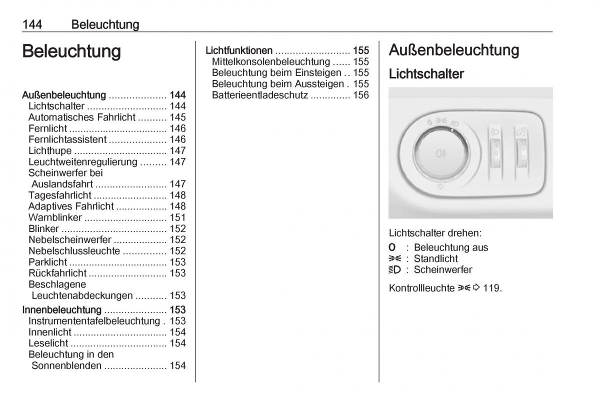 Opel Zafira C Tourer Handbuch / page 146