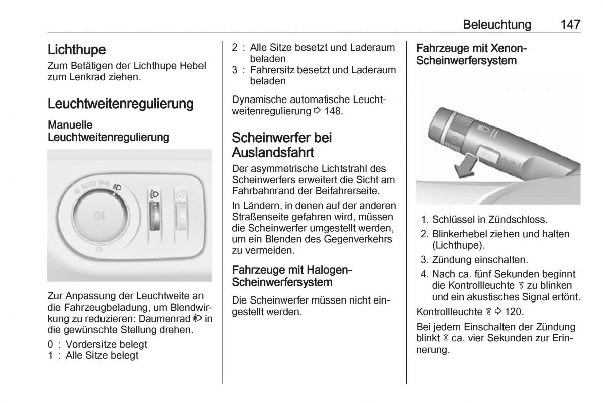 Opel Zafira C Tourer Handbuch / page 149