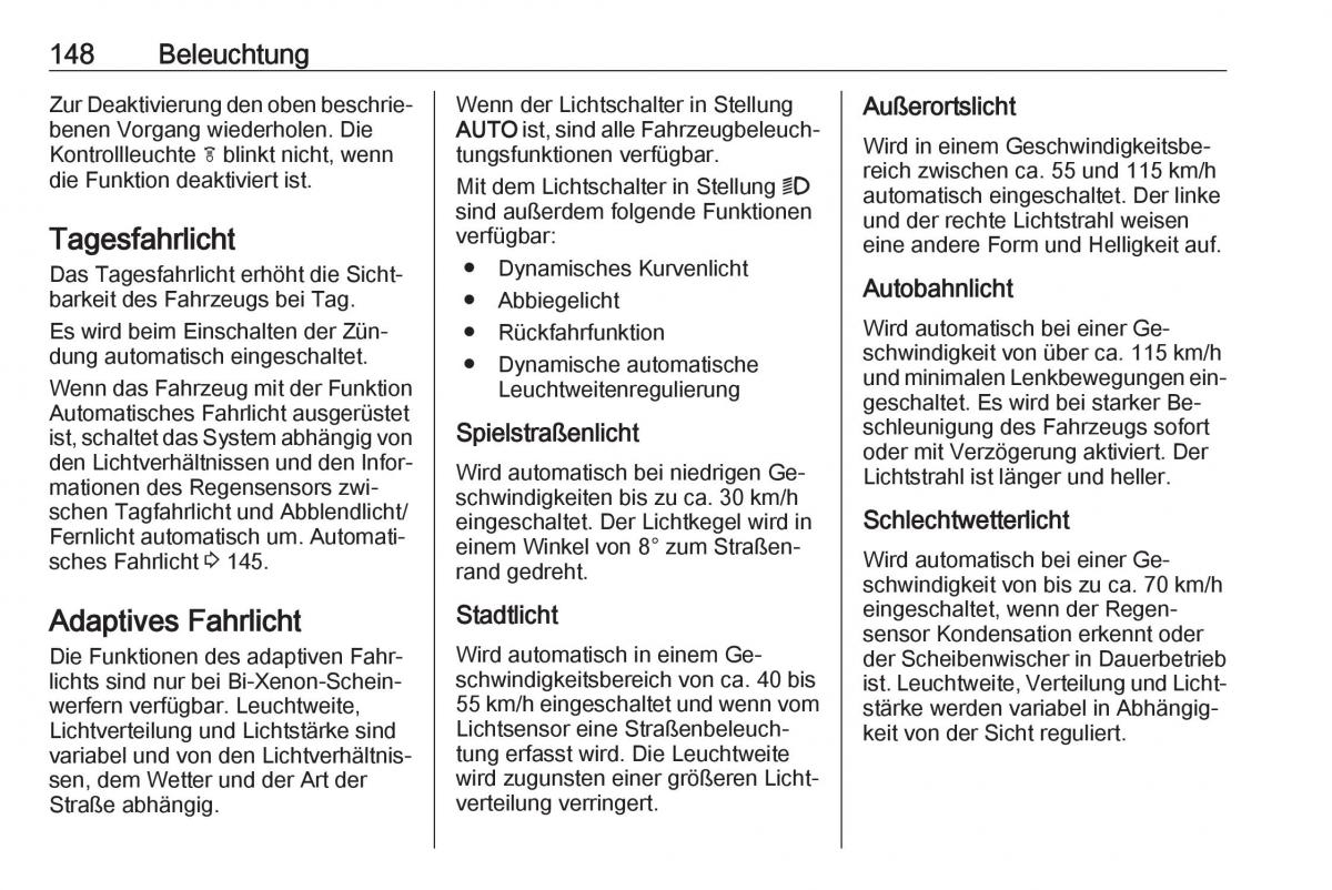 Opel Zafira C Tourer Handbuch / page 150