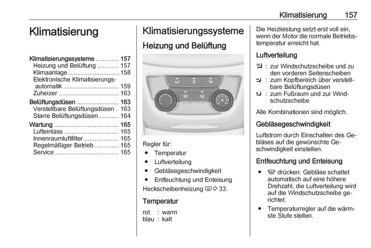 Opel Zafira C Tourer Handbuch / page 159