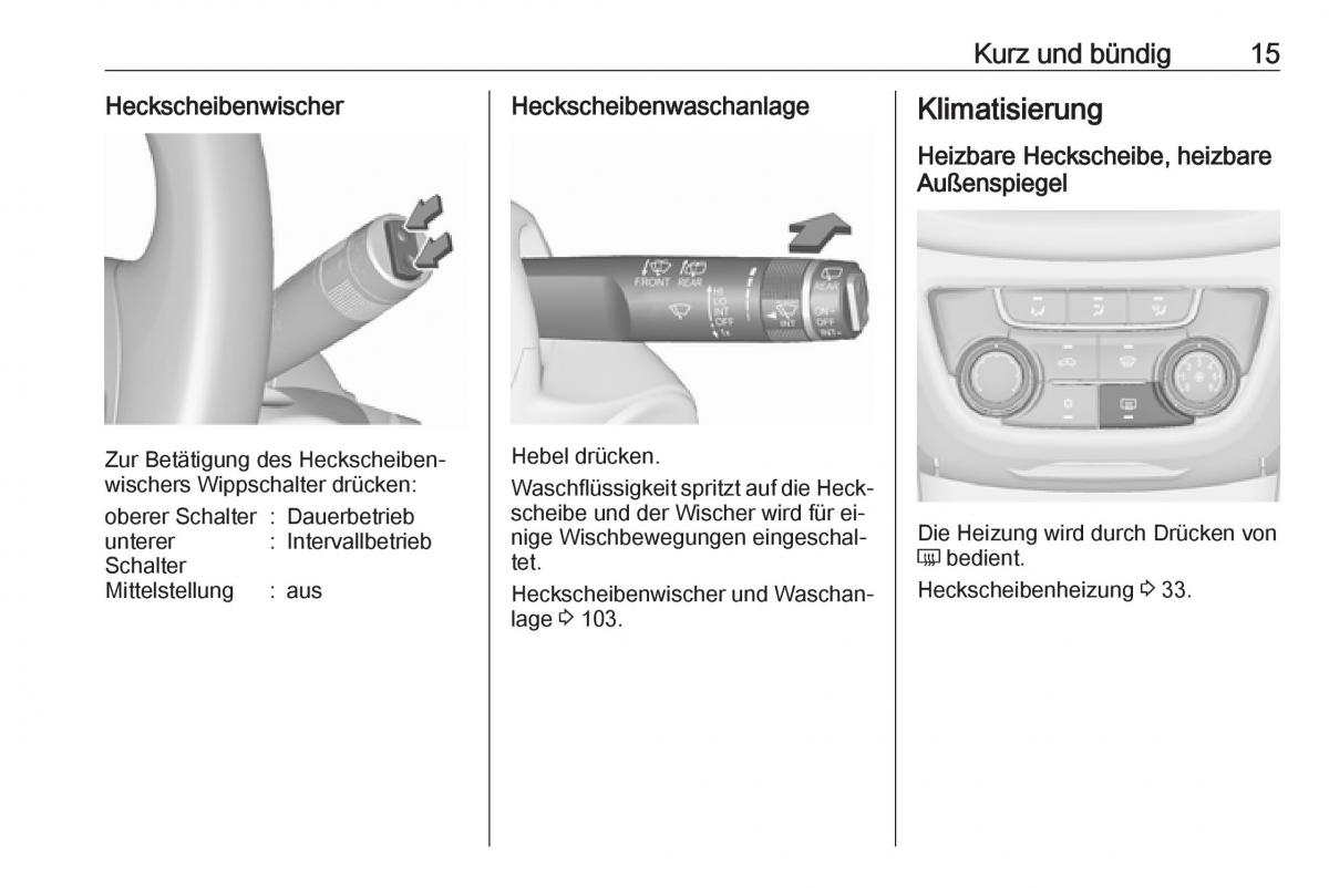 Opel Zafira C Tourer Handbuch / page 17