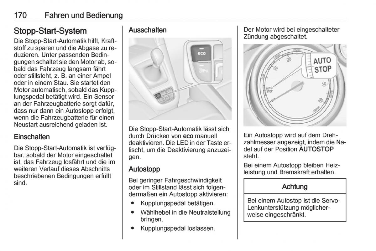 Opel Zafira C Tourer Handbuch / page 172