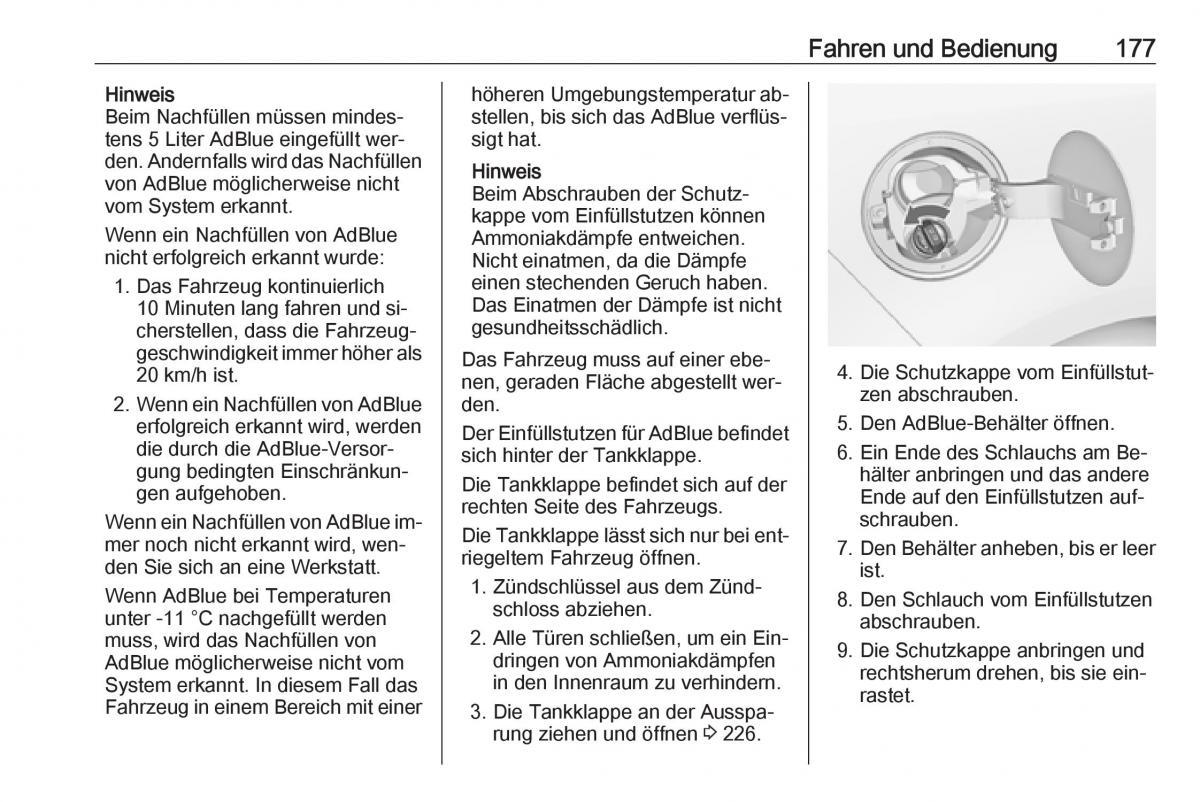 Opel Zafira C Tourer Handbuch / page 179