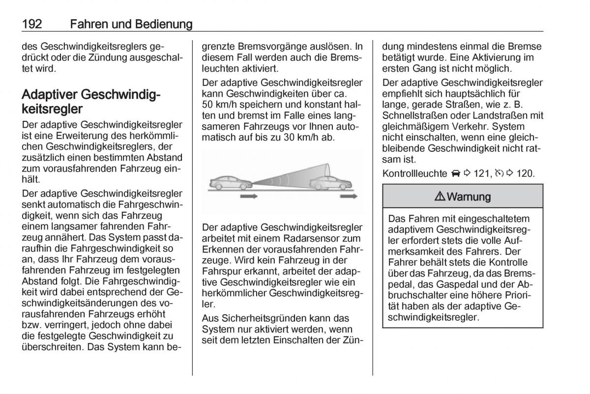 Opel Zafira C Tourer Handbuch / page 194