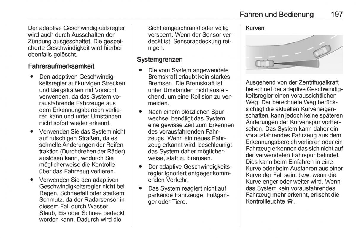 Opel Zafira C Tourer Handbuch / page 199