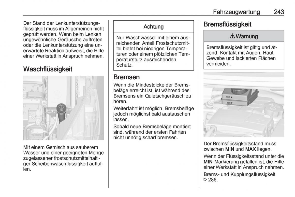 Opel Zafira C Tourer Handbuch / page 245