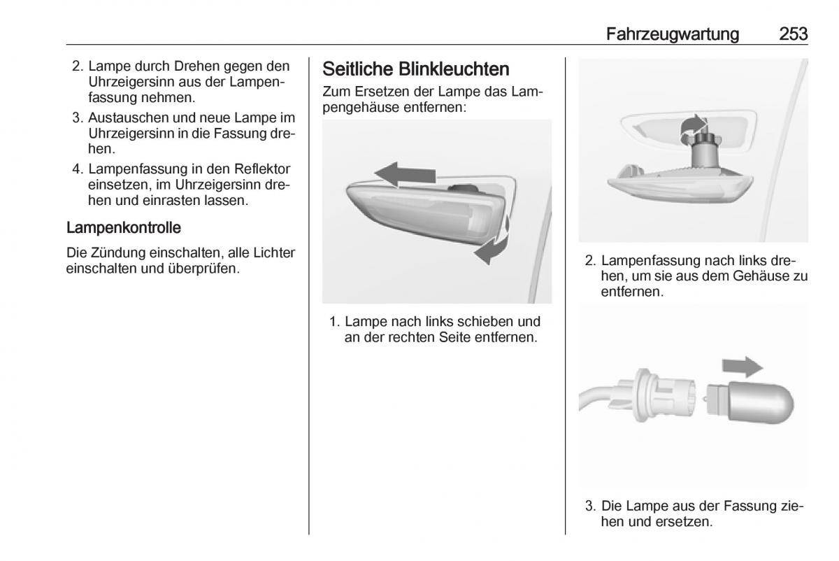 Opel Zafira C Tourer Handbuch / page 255