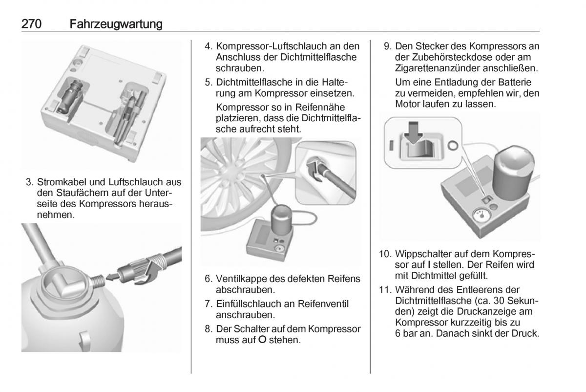 Opel Zafira C Tourer Handbuch / page 272