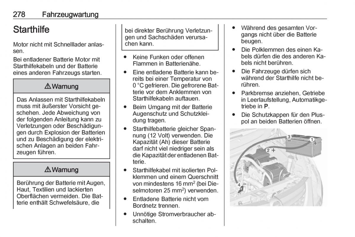 Opel Zafira C Tourer Handbuch / page 280