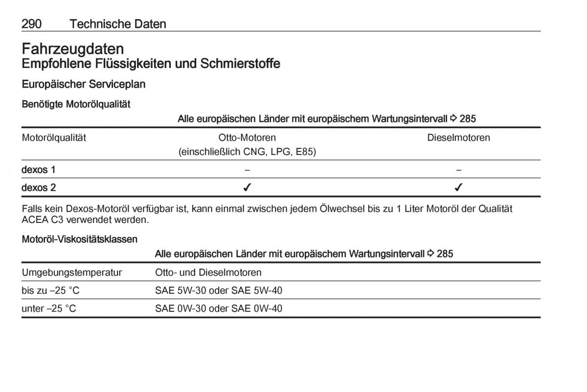 Opel Zafira C Tourer Handbuch / page 292