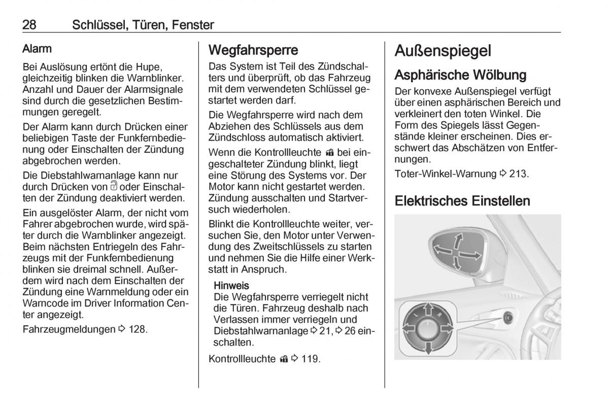 Opel Zafira C Tourer Handbuch / page 30