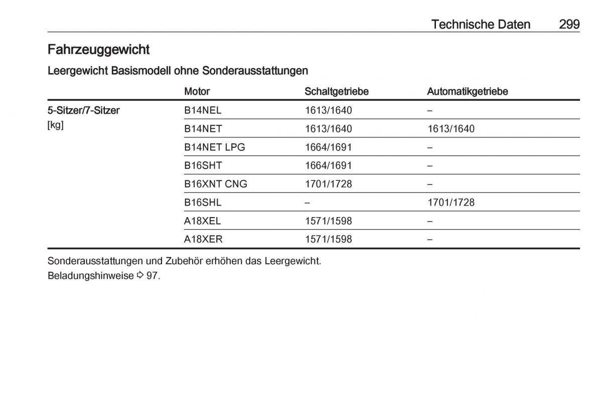 Opel Zafira C Tourer Handbuch / page 301