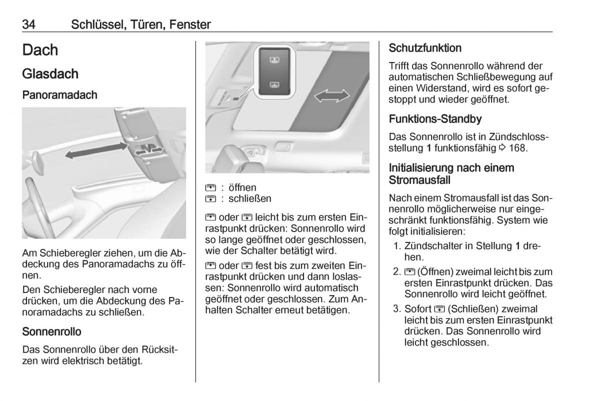 Opel Zafira C Tourer Handbuch / page 36