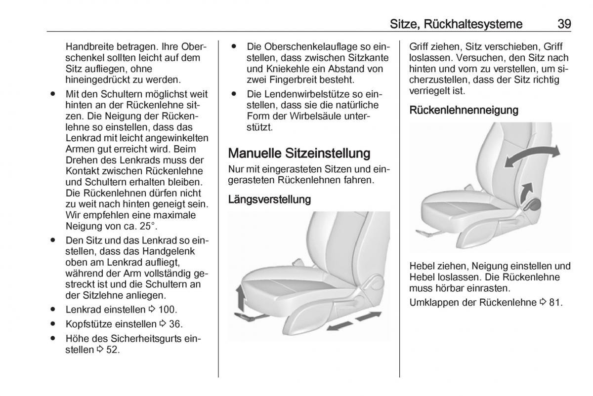 Opel Zafira C Tourer Handbuch / page 41