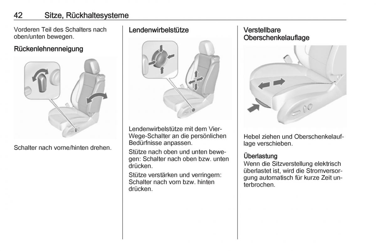 Opel Zafira C Tourer Handbuch / page 44