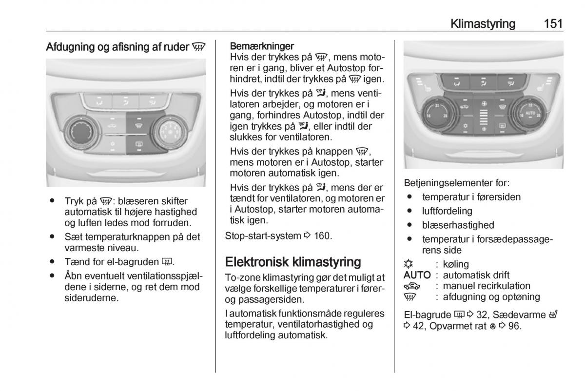 Opel Zafira C Tourer Bilens instruktionsbog / page 153