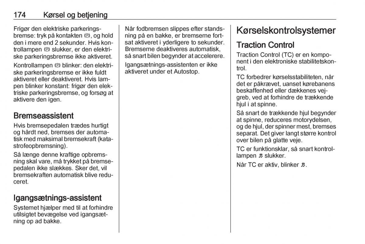 manual  Opel Zafira C Tourer Bilens instruktionsbog / page 176