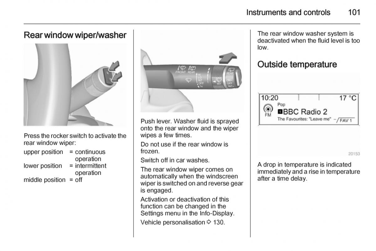 Opel Zafira C Tourer owners manual / page 103