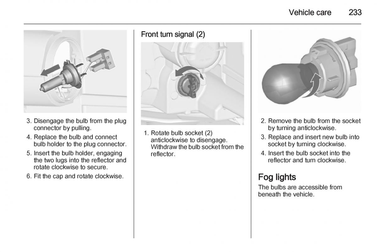 Opel Zafira C Tourer owners manual / page 235