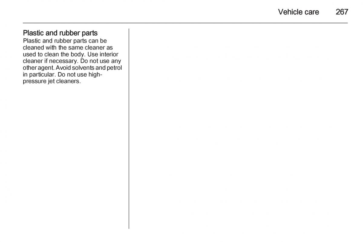 Opel Zafira C Tourer owners manual / page 269