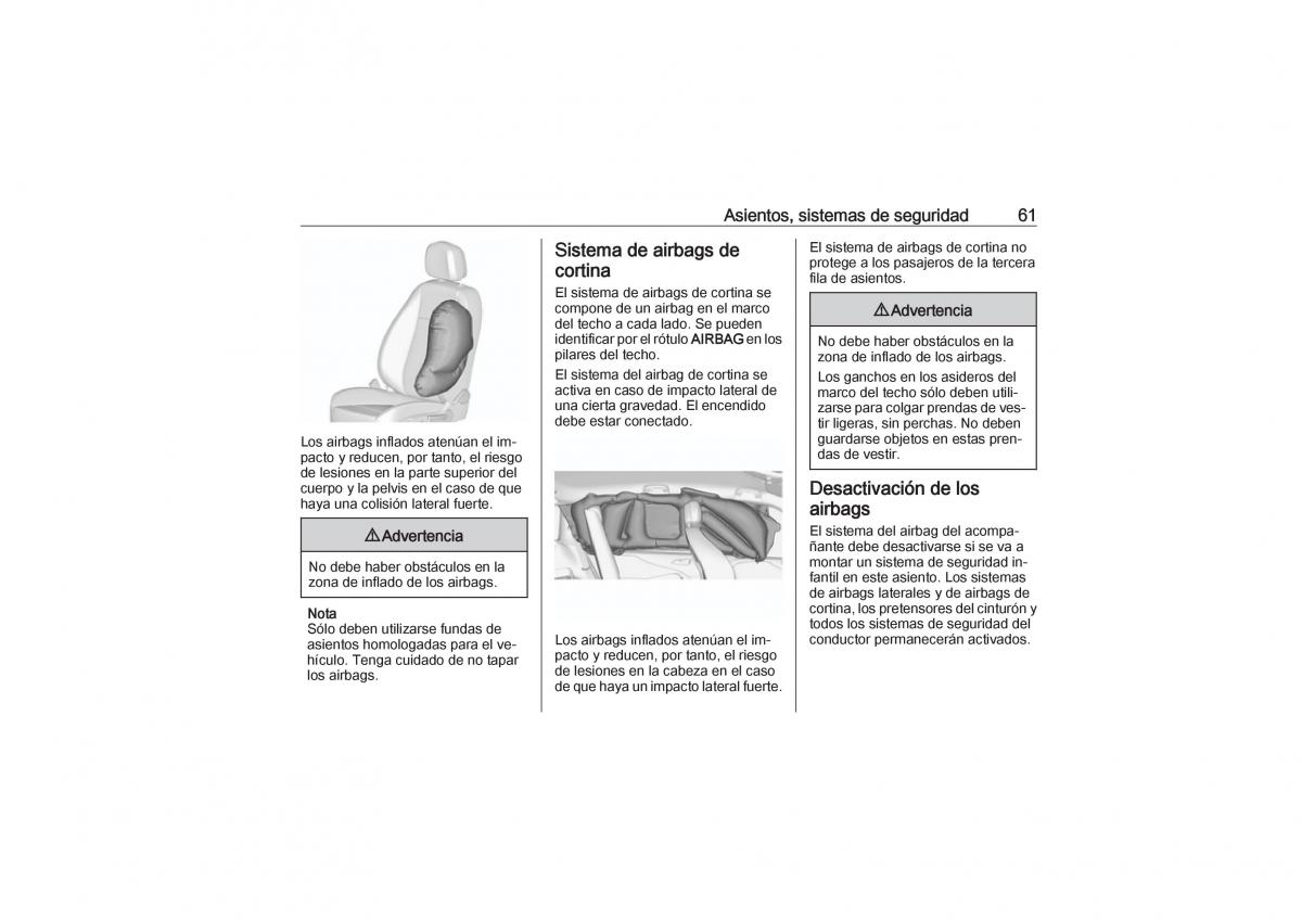 Opel Zafira C Tourer manual del propietario / page 63