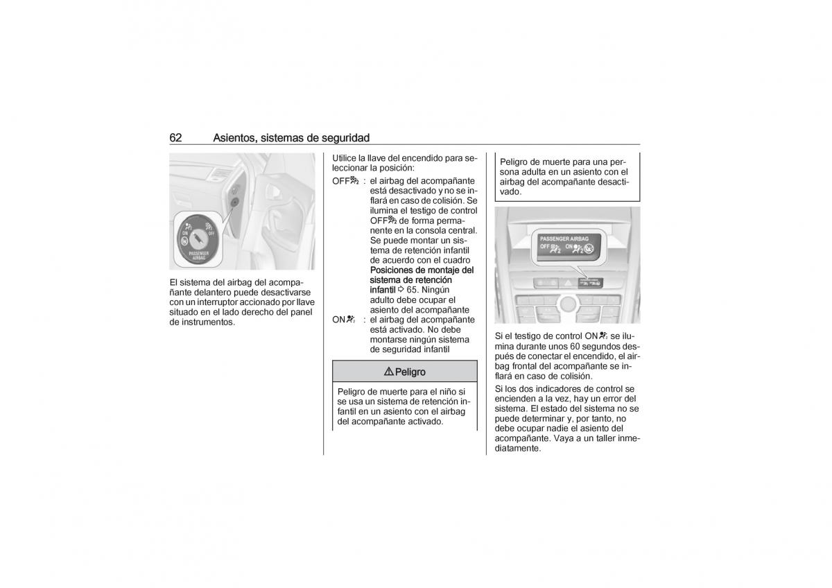 Opel Zafira C Tourer manual del propietario / page 64