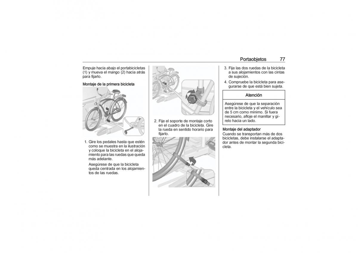 Opel Zafira C Tourer manual del propietario / page 79