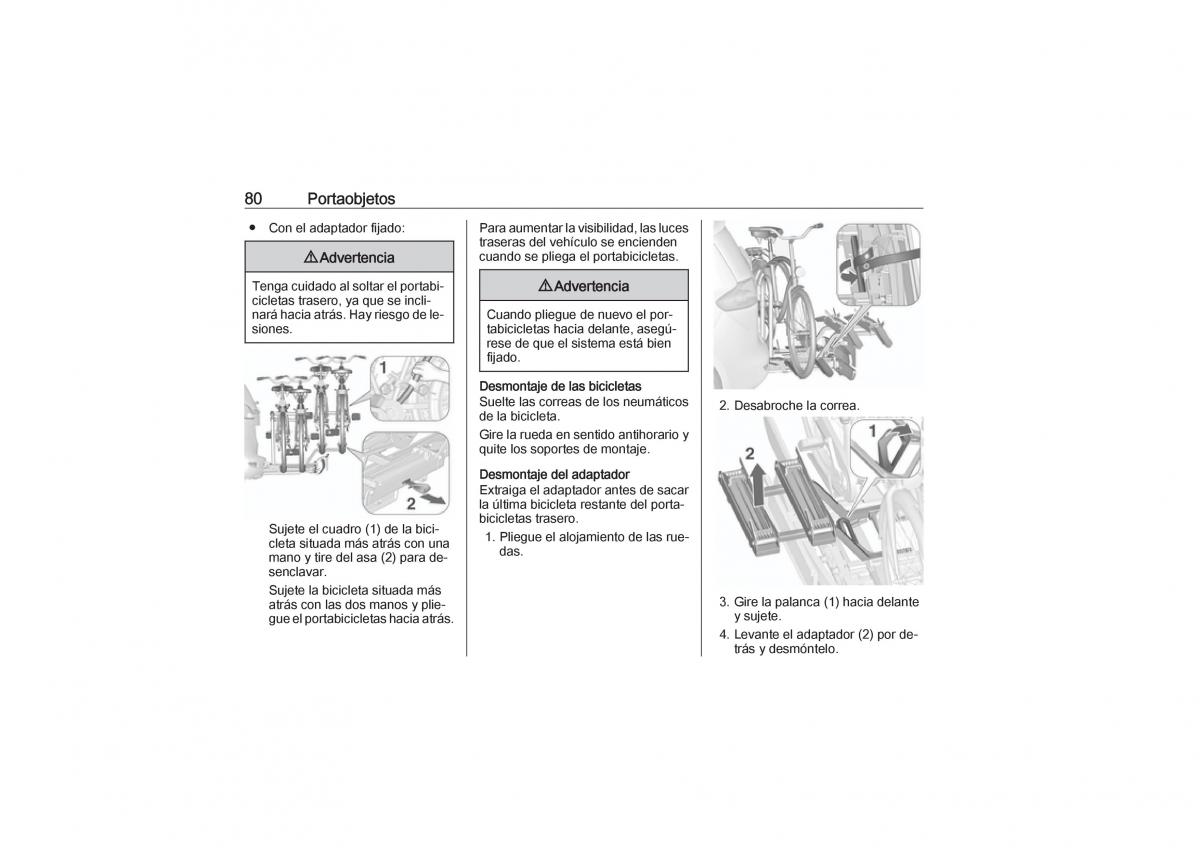 Opel Zafira C Tourer manual del propietario / page 82