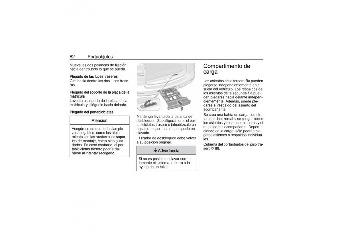 Opel Zafira C Tourer manual del propietario / page 84