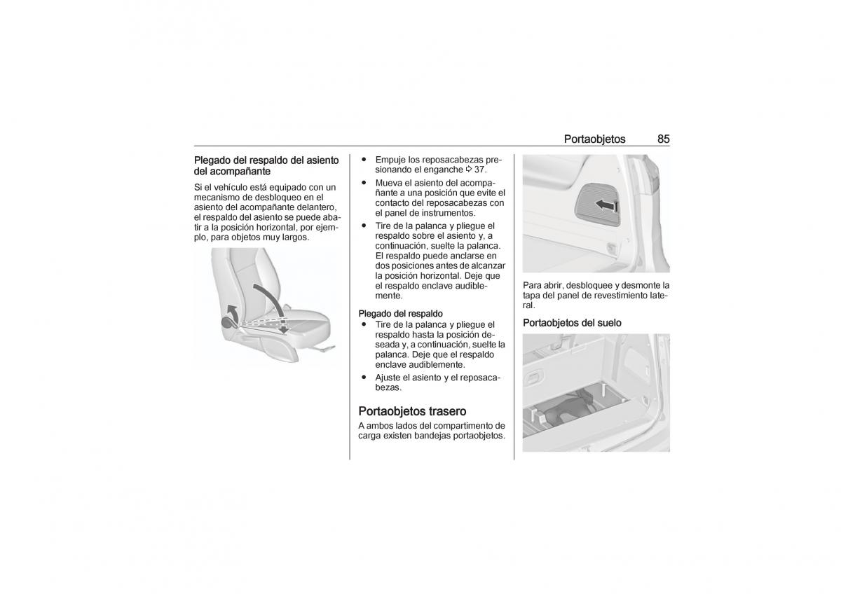 Opel Zafira C Tourer manual del propietario / page 87