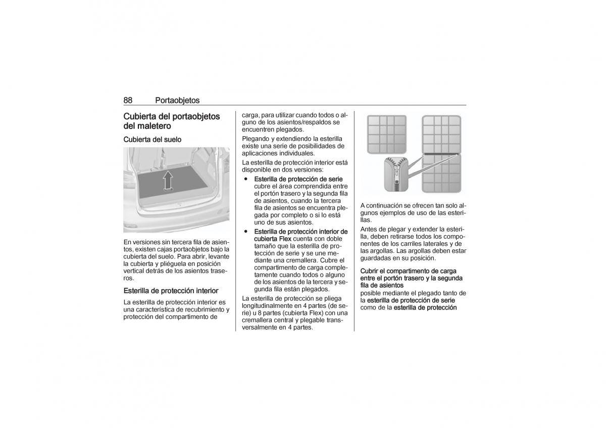 Opel Zafira C Tourer manual del propietario / page 90