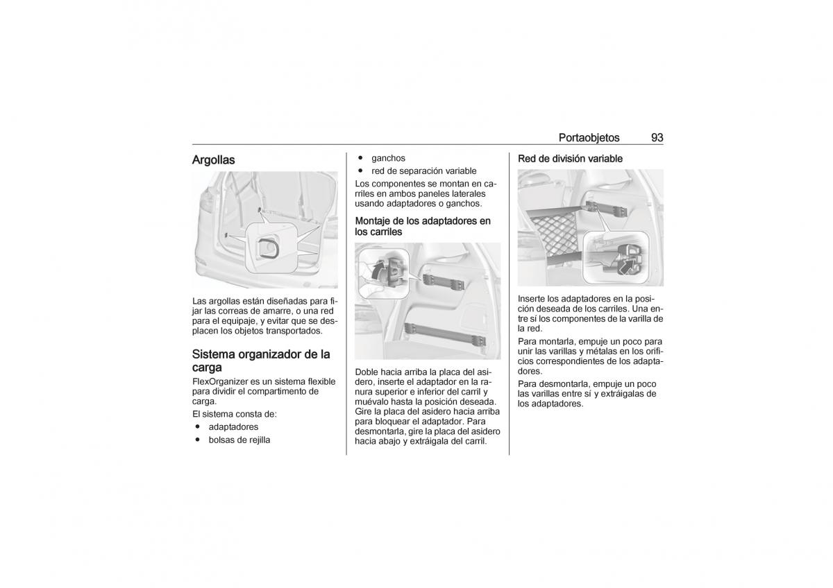 Opel Zafira C Tourer manual del propietario / page 95