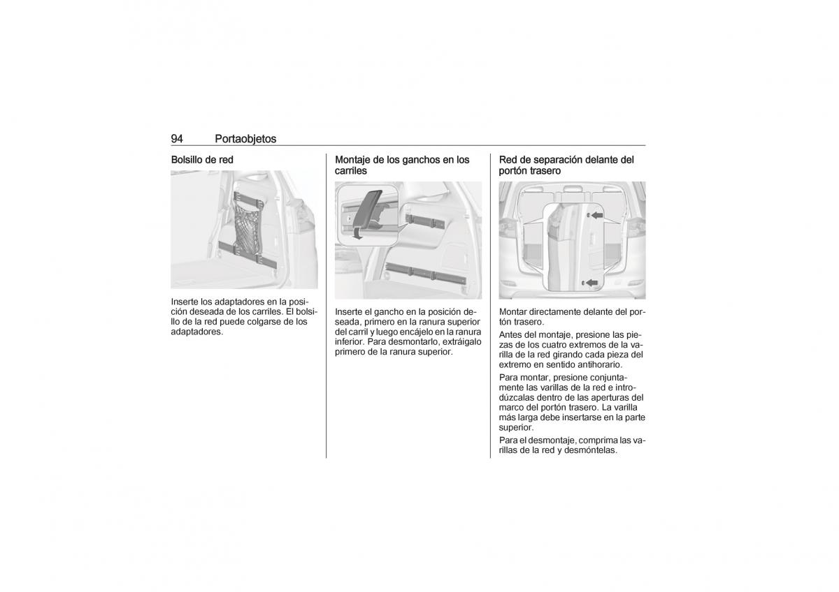 Opel Zafira C Tourer manual del propietario / page 96