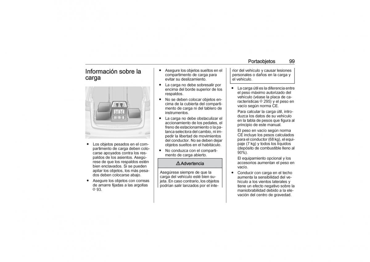 Opel Zafira C Tourer manual del propietario / page 101