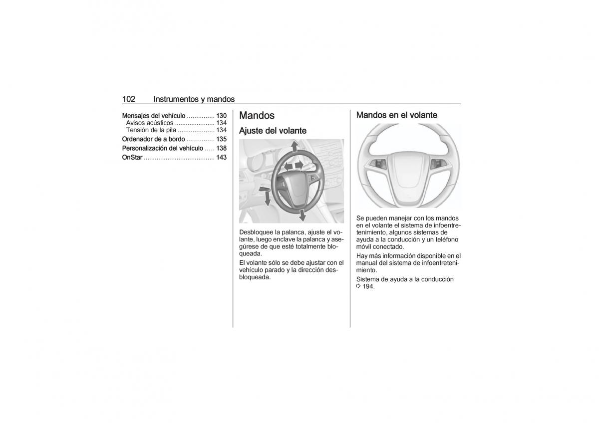 Opel Zafira C Tourer manual del propietario / page 104