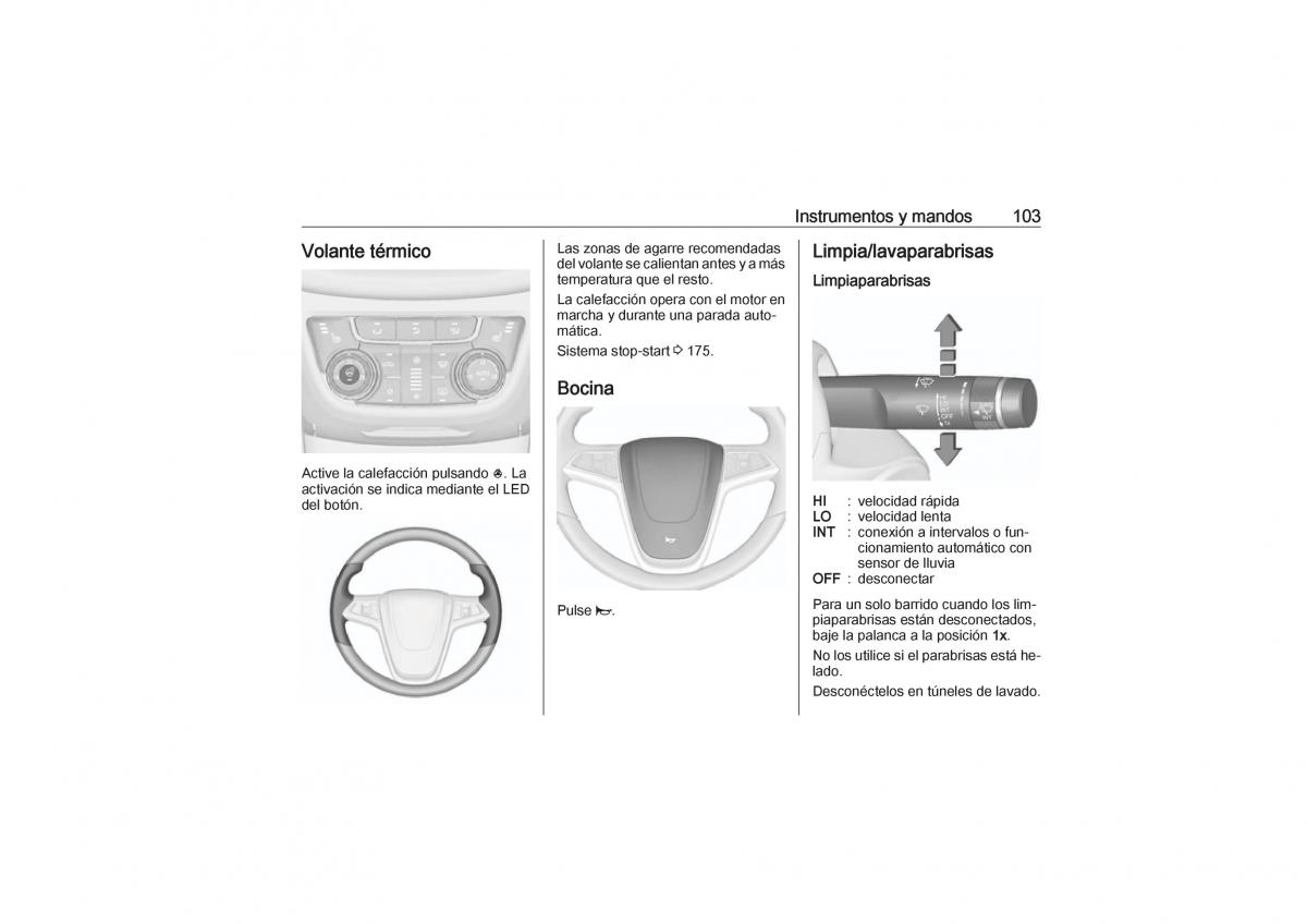 Opel Zafira C Tourer manual del propietario / page 105