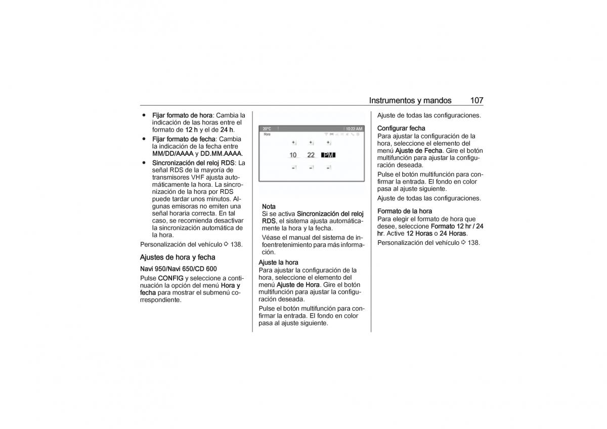 Opel Zafira C Tourer manual del propietario / page 109