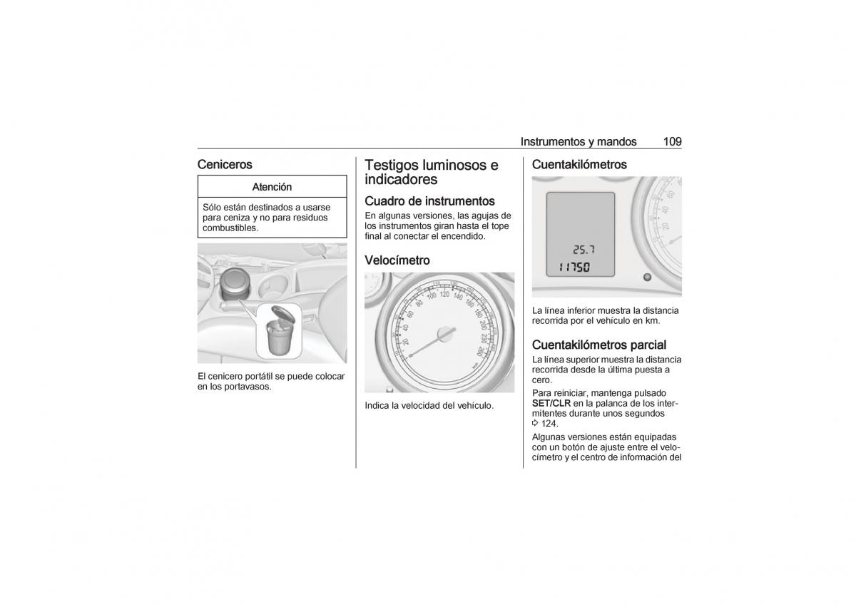 Opel Zafira C Tourer manual del propietario / page 111