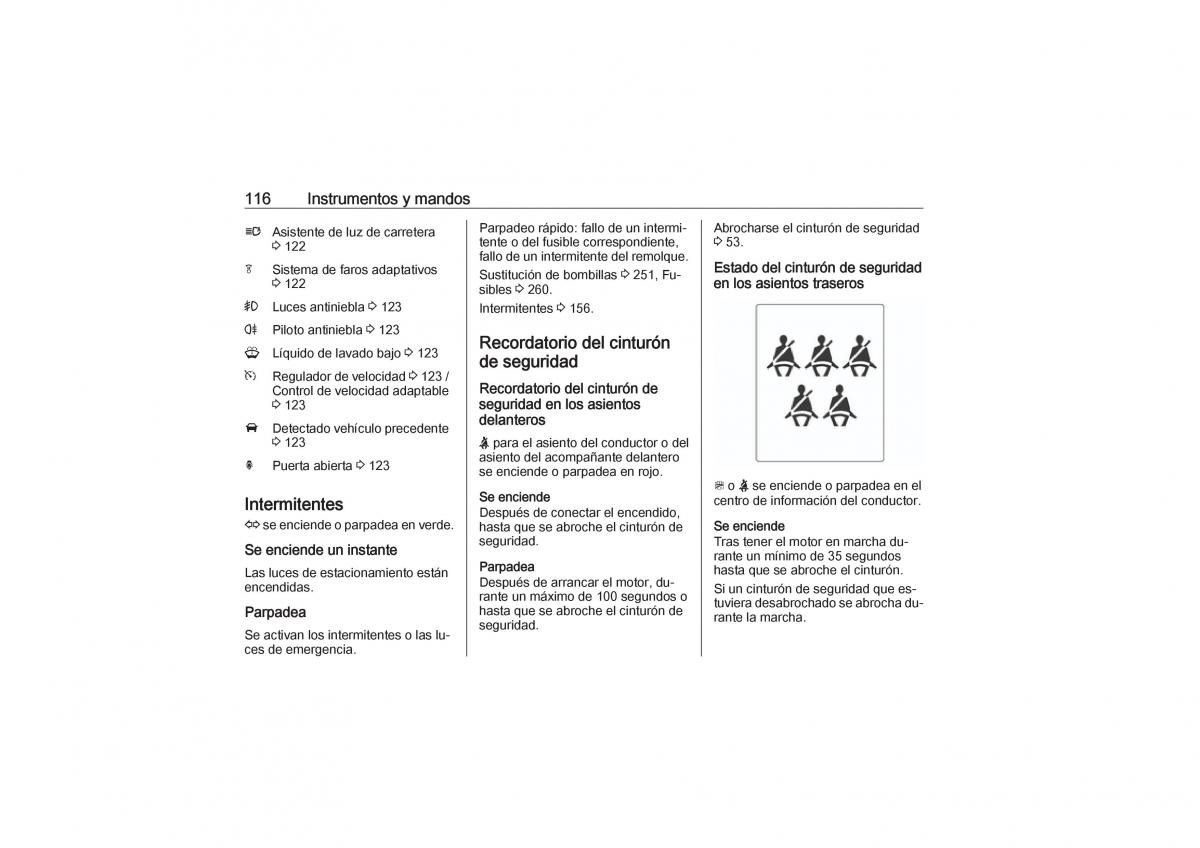 Opel Zafira C Tourer manual del propietario / page 118