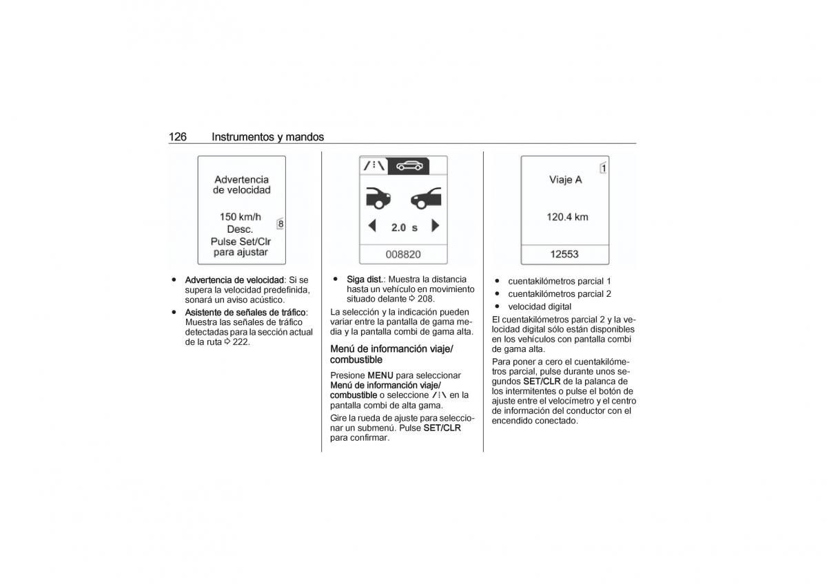 Opel Zafira C Tourer manual del propietario / page 128