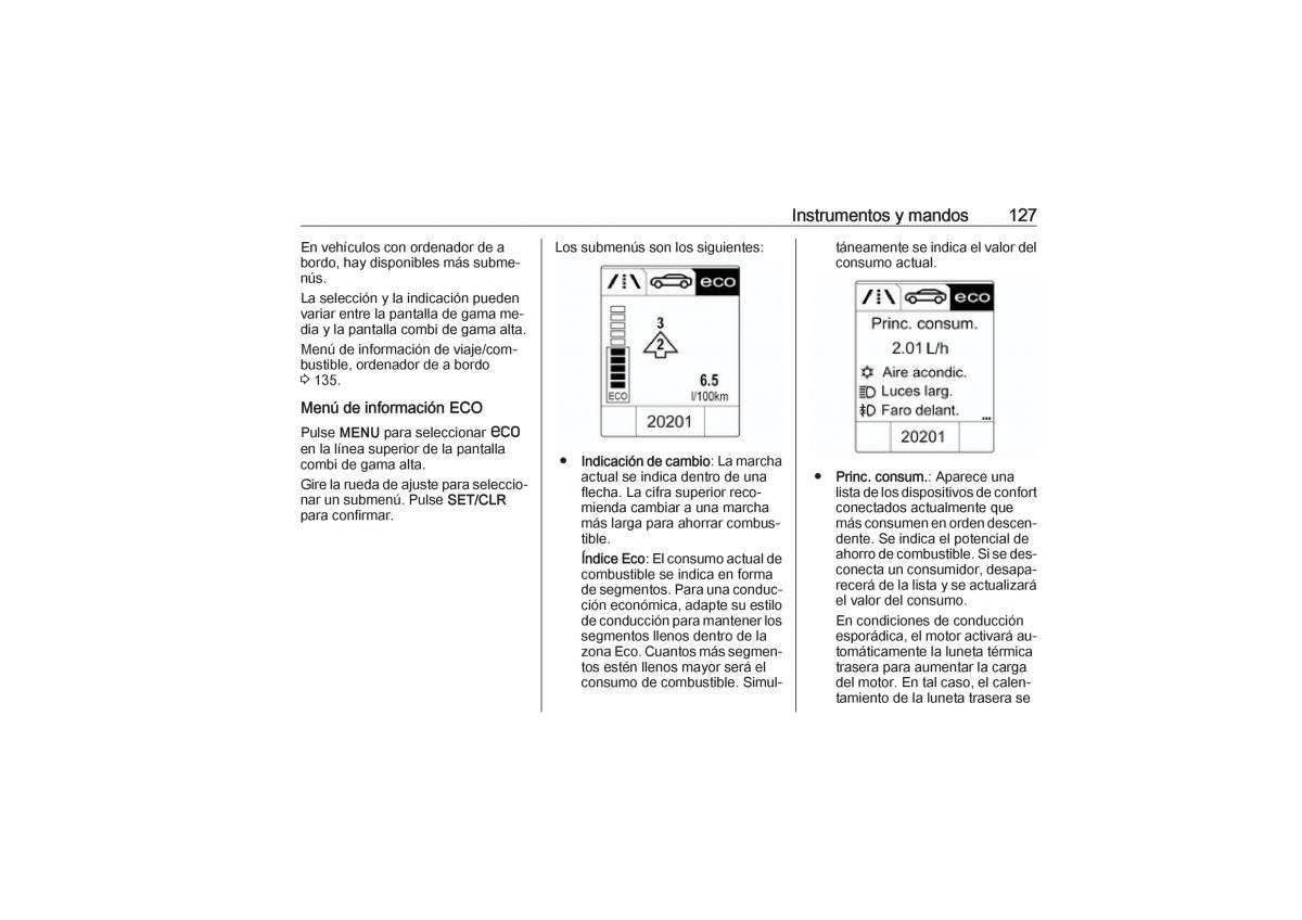 Opel Zafira C Tourer manual del propietario / page 129