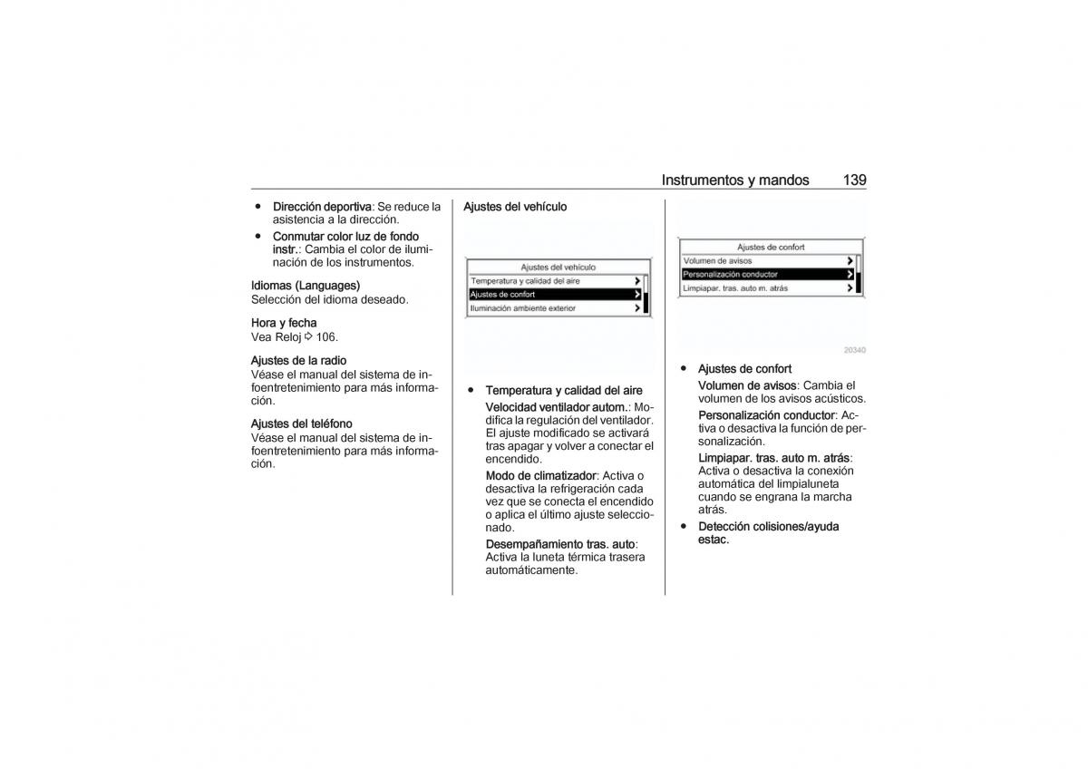 Opel Zafira C Tourer manual del propietario / page 141