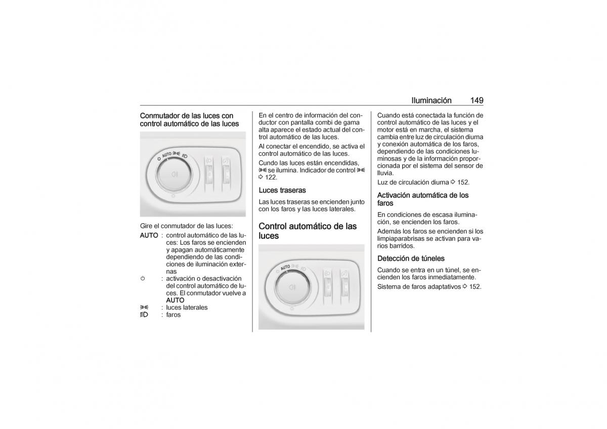 Opel Zafira C Tourer manual del propietario / page 151