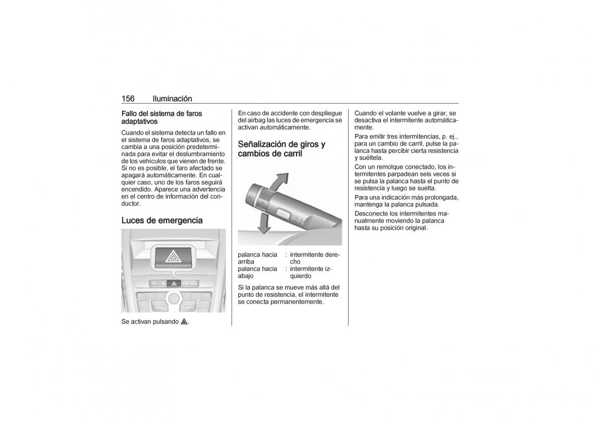 Opel Zafira C Tourer manual del propietario / page 158