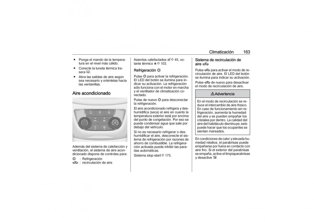 Opel Zafira C Tourer manual del propietario / page 165